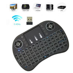 Langue prise en charge : espagnol. Clavier sans fil i8 Air Mouse avec pavé tactile pour boîtier TV Android, Smart TV, tablette PC, Xbox 360, PS3 et HTPC/IPTV (espagnol).