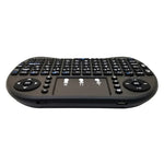Langue prise en charge : anglais. Clavier sans fil i8 Air Mouse avec pavé tactile pour boîtier TV Android, Smart TV, tablette PC, Xbox 360, PS3 et HTPC/IPTV (anglais).
