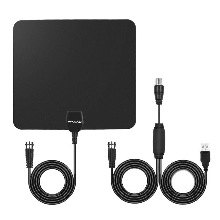 Antenne de télévision numérique HD ultra-mince d'intérieur avec amplificateur longue portée de 80 km