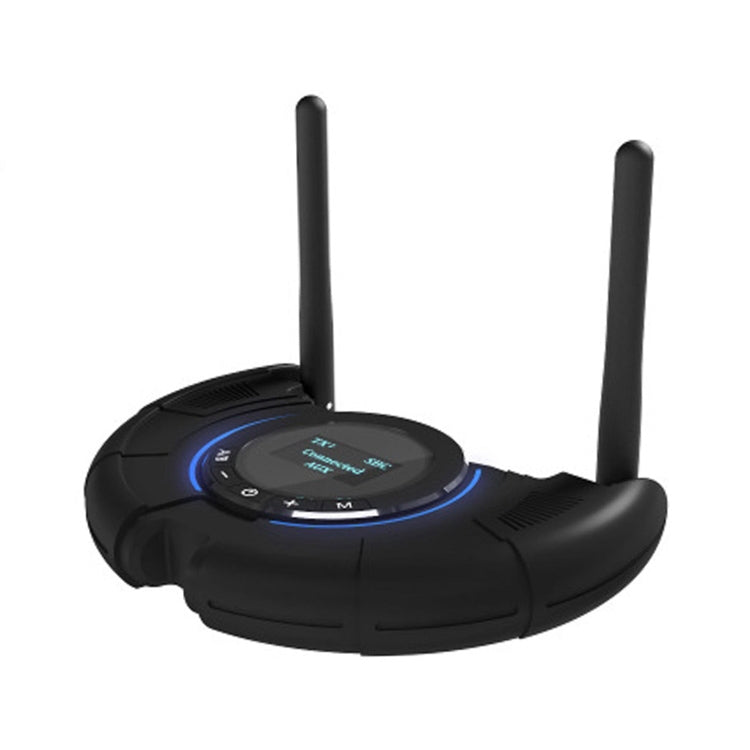 TX800 Adaptateur audio émetteur-récepteur Bluetooth 5.0 à fibre optique avec double antenne et écran OLED