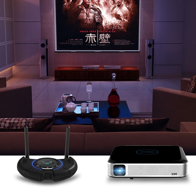 TX800 Adaptateur audio émetteur-récepteur Bluetooth 5.0 à fibre optique avec double antenne et écran OLED