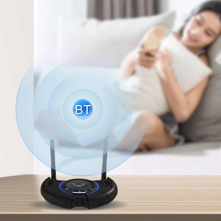 TX800 Adaptateur audio émetteur-récepteur Bluetooth 5.0 à fibre optique avec double antenne et écran OLED