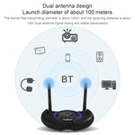TX800 Adaptateur audio émetteur-récepteur Bluetooth 5.0 à fibre optique avec double antenne et écran OLED