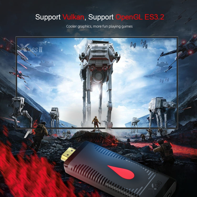 X96 S400 Android 10.0 Mini Clé TV, Allwinner H313 Quad Core ARM Cortex A53, 1Go + 8Go, Supporte WiFi, HDMI, Carte TF, USB, 1Go+8Go