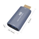 Z51 Carte de capture vidéo USB femelle vers HDMI mâle, Z51