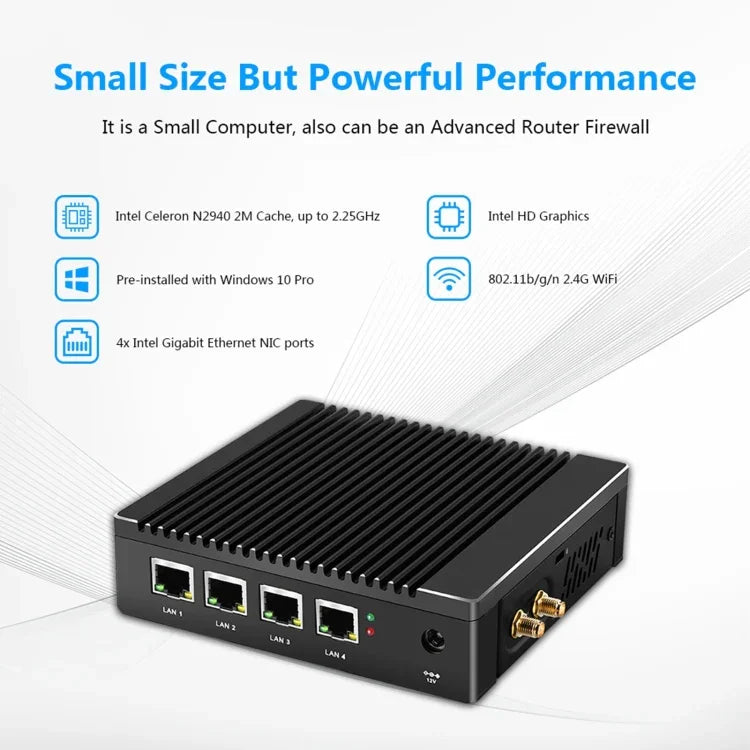 Mini PC K660G4 pour Windows et Linux, processeur Intel Celeron N2840 quadricœur 2 Mo de cache, 1,83 GHz (jusqu'à 2,25 GHz), 8 Go de RAM + SSD de 128 Go, prise US, prise AU, prise EU, prise UK, prise US