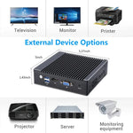 Mini PC K660G4 pour Windows et Linux, processeur Intel Celeron N2840 quadricœur 2 Mo de cache, 1,83 GHz (jusqu'à 2,25 GHz), 8 Go de RAM + SSD de 128 Go, prise US, prise AU, prise EU, prise UK, prise US