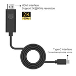 Câble HDTV UC506 USB-C / Type-C vers HDMI 2K 60Hz, UC506