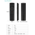 Télécommande G20S 2.4G avec souris aérienne, saisie vocale haute fidélité, apprentissage infrarouge et gyroscope 6 axes pour PC, boîtier TV Android, ordinateur portable et projecteur.