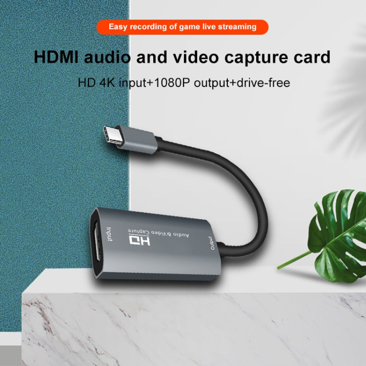Boîtier de Capture Audio Vidéo Z29A HDMI Femelle vers USB-C / Type-C Mâle, Z29A