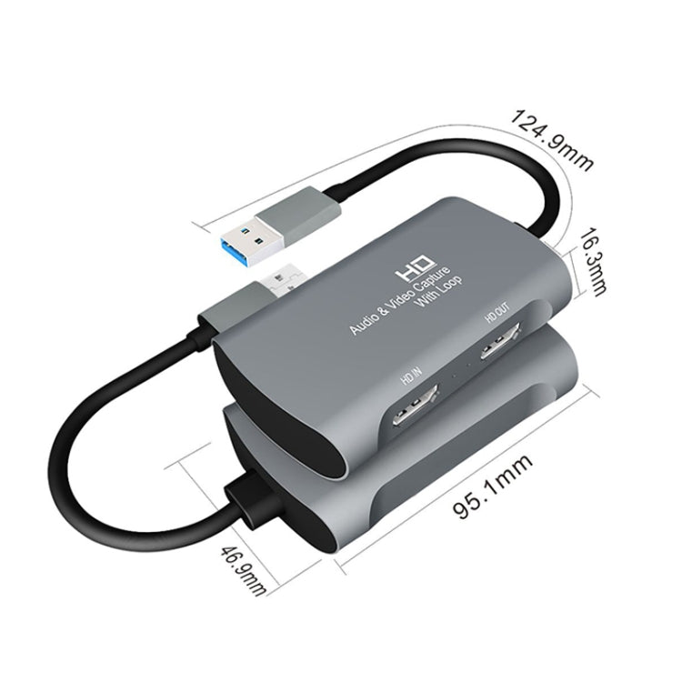 Boîtier de capture vidéo Z31 HDMI Femelle vers HDMI Femelle + Audio + USB 2.0, Z31