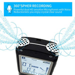 Enregistreur vocal audio portable VM113, 8 Go, supporte la lecture de musique / entrée LINE-IN et enregistrement téléphonique