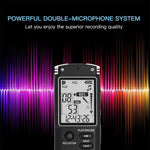 Enregistreur vocal audio portable VM113, 8 Go, supporte la lecture de musique / entrée LINE-IN et enregistrement téléphonique