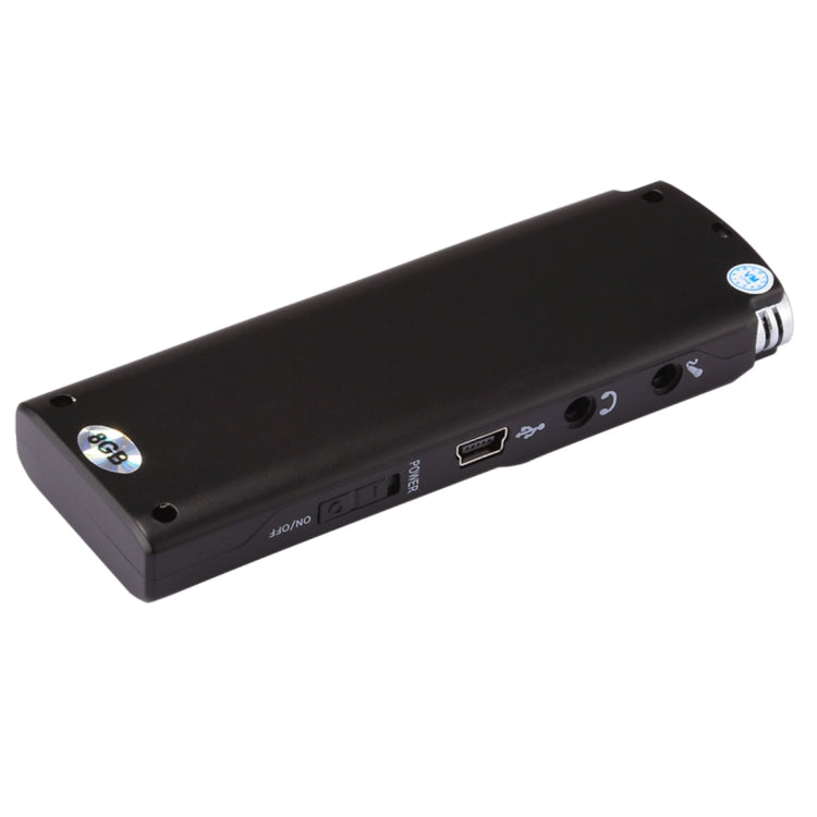 Enregistreur vocal audio portable VM113, 8 Go, supporte la lecture de musique / entrée LINE-IN et enregistrement téléphonique