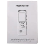 Enregistreur vocal audio portable VM113, 8 Go, supporte la lecture de musique / entrée LINE-IN et enregistrement téléphonique