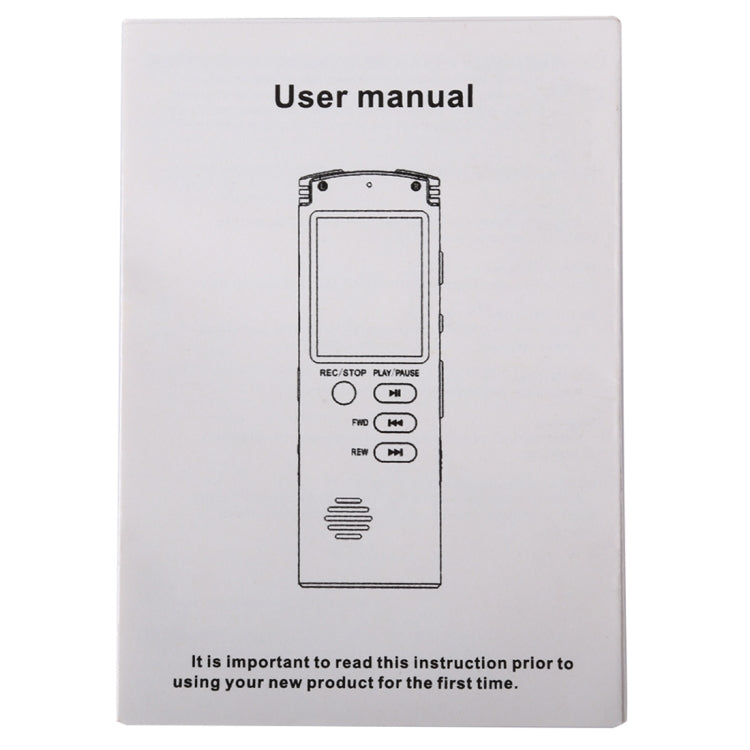 Enregistreur vocal audio portable VM113, 8 Go, supporte la lecture de musique / entrée LINE-IN et enregistrement téléphonique