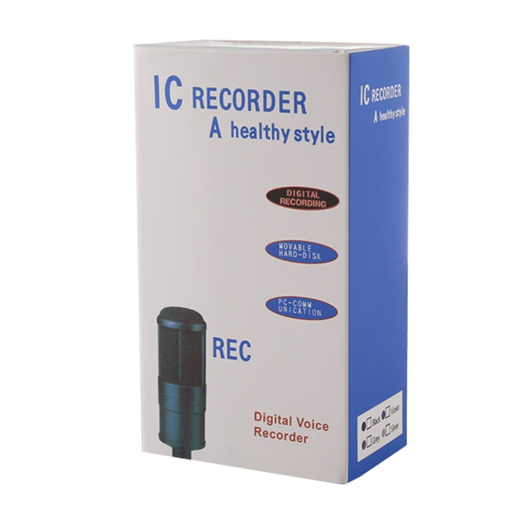 Enregistreur vocal audio portable VM113, 8 Go, supporte la lecture de musique / entrée LINE-IN et enregistrement téléphonique