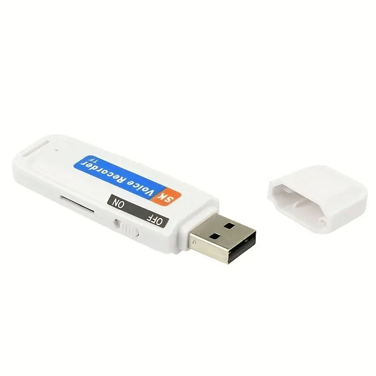 SK001 Enregistreur vocal USB portable rechargeable en forme de clé USB, sans mémoire, sans mémoire