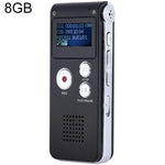 Stylo d'enregistrement vocal HD SK012 8 Go avec réduction intelligente du bruit, noir 8 Go
