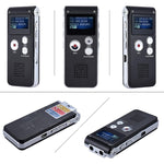 Stylo d'enregistrement vocal HD SK012 8 Go avec réduction intelligente du bruit, noir 8 Go