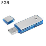 SK858 8 Go Enregistreur vocal de réunion portable rechargeable à disque U, 8 Go