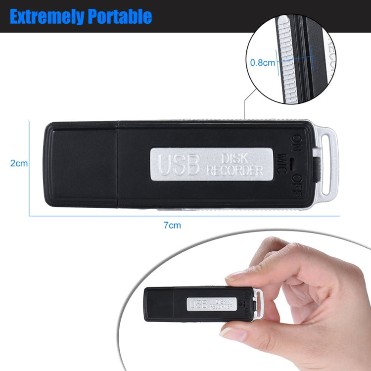 Enregistreur vocal portable USB SK868 16 Go rechargeable, 16 Go