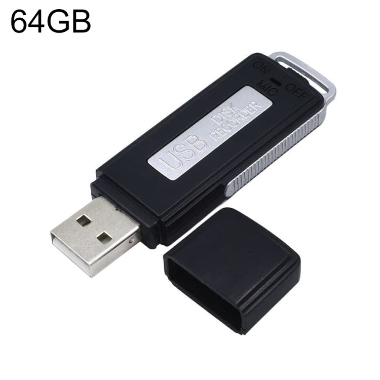 Enregistreur vocal portable U-Disk rechargeable SK868 64 Go, 64 Go