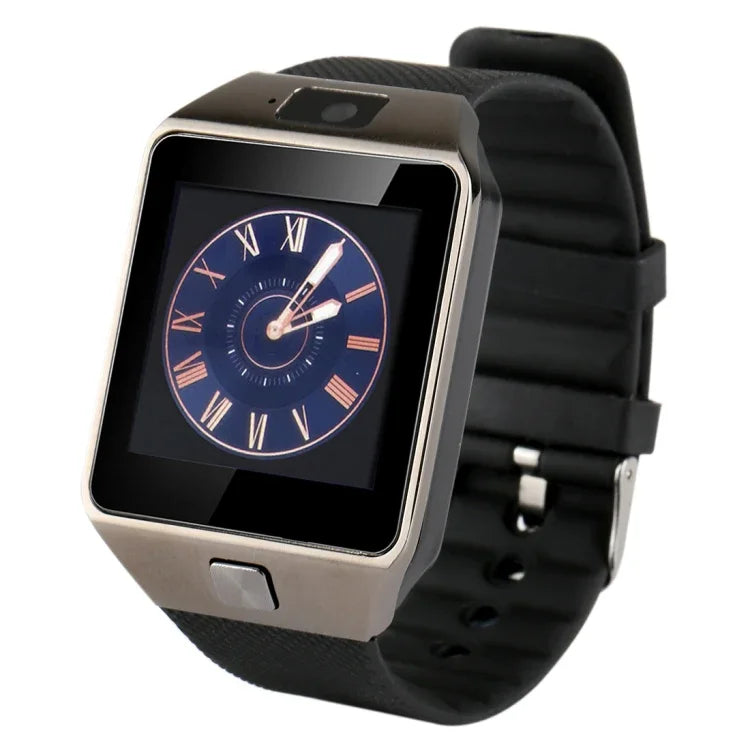 Montre connectée DZ09 avec écran 1,56 pouce, Bluetooth 3.0, Android 4.1 et versions ultérieures, appels Bluetooth, rappel d'appels, suivi du sommeil, podomètre, rappel d'activité, calendrier, SMS, lecteur audio et vidéo et fonction anti-perte.