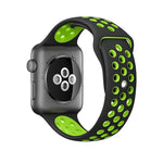 Pour Apple Watch Series 10 42mm / 9&8&7 41mm / SE 3&SE 2&6&SE&5&4 40mm / 3&2&1 38mm Bracelet Sport Classique en Silicone Tendance (Gris Blanc), WA1230A, WA1230B, WA1230BG, WA1230BH, WA1230BL, WA1230BM, WA1230BR, WA1230BY, WA1230C, WA1230D, WA1230DW    ...