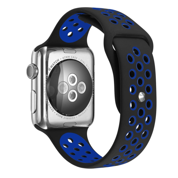 Pour Apple Watch Series 10 42mm / 9&8&7 41mm / SE 3&SE 2&6&SE&5&4 40mm / 3&2&1 38mm Bracelet Sport Classique en Silicone Tendance (Gris Blanc), WA1230A, WA1230B, WA1230BG, WA1230BH, WA1230BL, WA1230BM, WA1230BR, WA1230BY, WA1230C, WA1230D, WA1230DW    ...