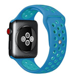 Pour Apple Watch Series 10 42mm / 9&8&7 41mm / SE 3&SE 2&6&SE&5&4 40mm / 3&2&1 38mm Bracelet Sport Classique en Silicone Tendance (Gris Blanc), WA1230A, WA1230B, WA1230BG, WA1230BH, WA1230BL, WA1230BM, WA1230BR, WA1230BY, WA1230C, WA1230D, WA1230DW    ...