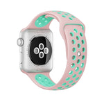 Pour Apple Watch Series 10 42mm / 9&8&7 41mm / SE 3&SE 2&6&SE&5&4 40mm / 3&2&1 38mm Bracelet Sport Classique en Silicone Tendance (Gris Blanc), WA1230A, WA1230B, WA1230BG, WA1230BH, WA1230BL, WA1230BM, WA1230BR, WA1230BY, WA1230C, WA1230D, WA1230DW    ...
