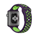 Pour Apple Watch Series 10 42mm / 9&8&7 41mm / SE 3&SE 2&6&SE&5&4 40mm / 3&2&1 38mm Bracelet Sport Classique en Silicone Tendance (Gris Blanc), WA1230A, WA1230B, WA1230BG, WA1230BH, WA1230BL, WA1230BM, WA1230BR, WA1230BY, WA1230C, WA1230D, WA1230DW    ...