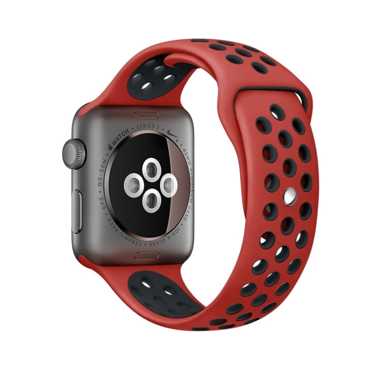 Pour Apple Watch Series 10 42mm / 9&8&7 41mm / SE 3&SE 2&6&SE&5&4 40mm / 3&2&1 38mm Bracelet Sport Classique en Silicone Tendance (Gris Blanc), WA1230A, WA1230B, WA1230BG, WA1230BH, WA1230BL, WA1230BM, WA1230BR, WA1230BY, WA1230C, WA1230D, WA1230DW    ...