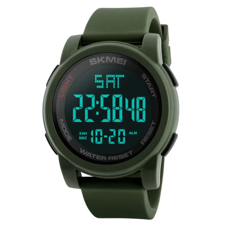 SKMEI 1257 Montre numérique sportive étanche 50m pour homme à la mode, extérieure