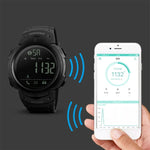 SKMEI 1301 Montre intelligente sportive Bluetooth multifonction étanche 50m, compatible avec Android & iOS