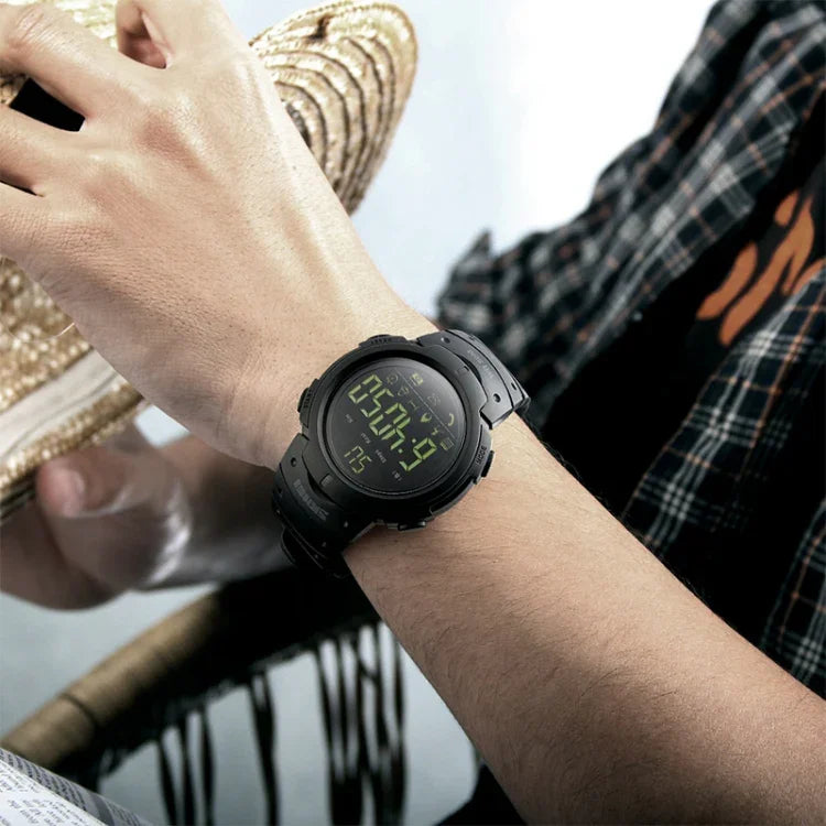 SKMEI 1301 Montre intelligente sportive Bluetooth multifonction étanche 50m, compatible avec Android & iOS
