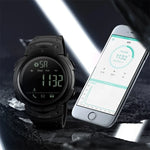 SKMEI 1301 Montre intelligente sportive Bluetooth multifonction étanche 50m, compatible avec Android & iOS