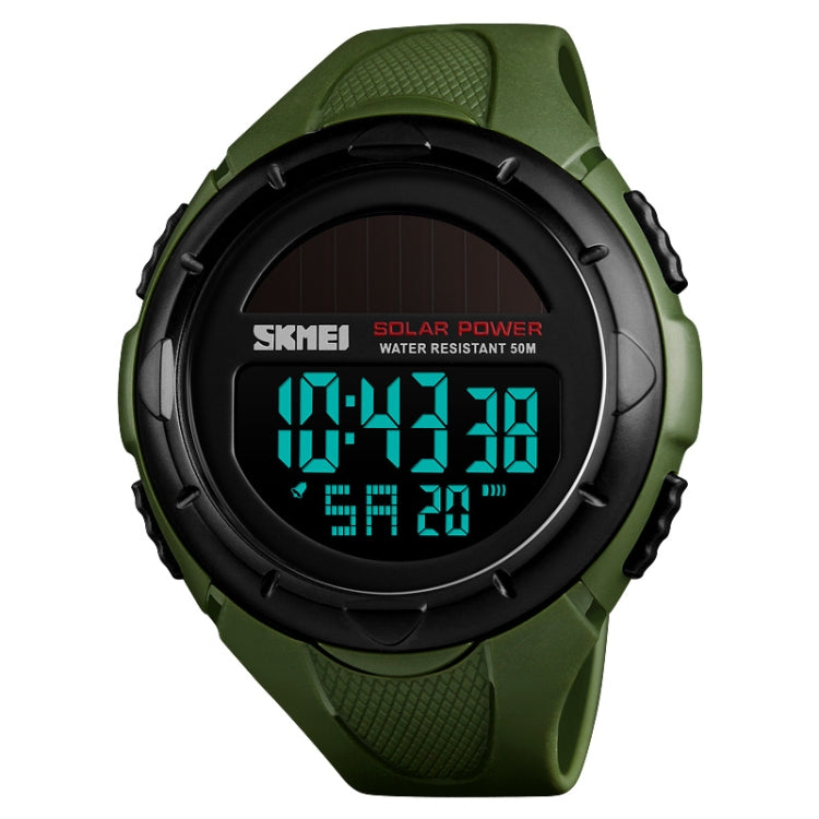 Montre de sport extérieure solaire à la mode SKMEI 1405, multifonctionnelle, étanche 50m, montre numérique pour homme