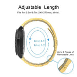Bracelet de montre en acier inoxydable pour Samsung Gear S3 22 mm