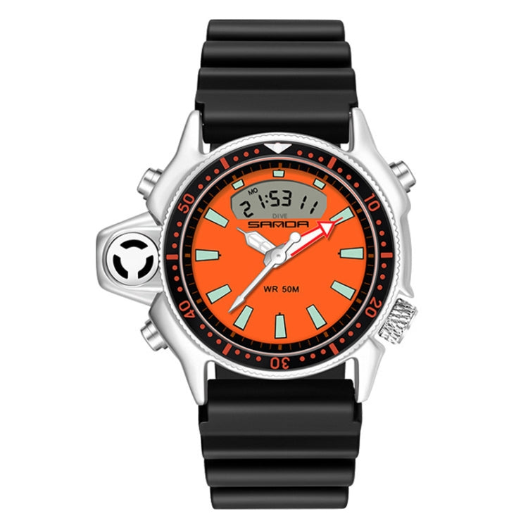 Montre numérique étanche 50m multifonctionnelle SANDA 3008 pour hommes, sports de plein air, noctiluque