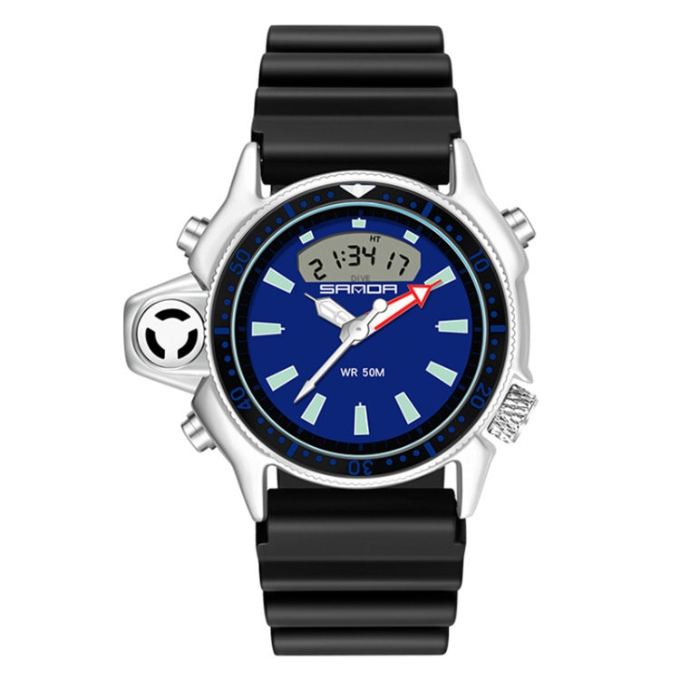 Montre numérique étanche 50m multifonctionnelle SANDA 3008 pour hommes, sports de plein air, noctiluque
