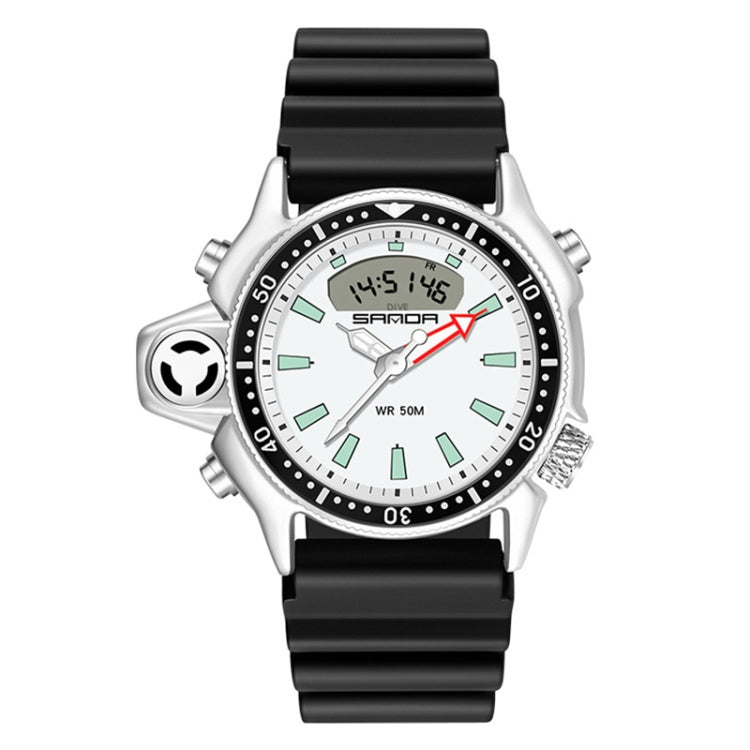 Montre numérique étanche 50m multifonctionnelle SANDA 3008 pour hommes, sports de plein air, noctiluque