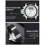 Montre numérique étanche 50m multifonctionnelle SANDA 3008 pour hommes, sports de plein air, noctiluque