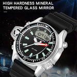 Montre numérique étanche 50m multifonctionnelle SANDA 3008 pour hommes, sports de plein air, noctiluque