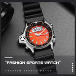 Montre numérique étanche 50m multifonctionnelle SANDA 3008 pour hommes, sports de plein air, noctiluque