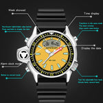 Montre numérique étanche 50m multifonctionnelle SANDA 3008 pour hommes, sports de plein air, noctiluque