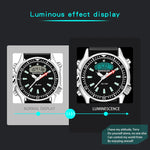 Montre numérique étanche 50m multifonctionnelle SANDA 3008 pour hommes, sports de plein air, noctiluque