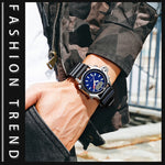 Montre numérique étanche 50m multifonctionnelle SANDA 3008 pour hommes, sports de plein air, noctiluque