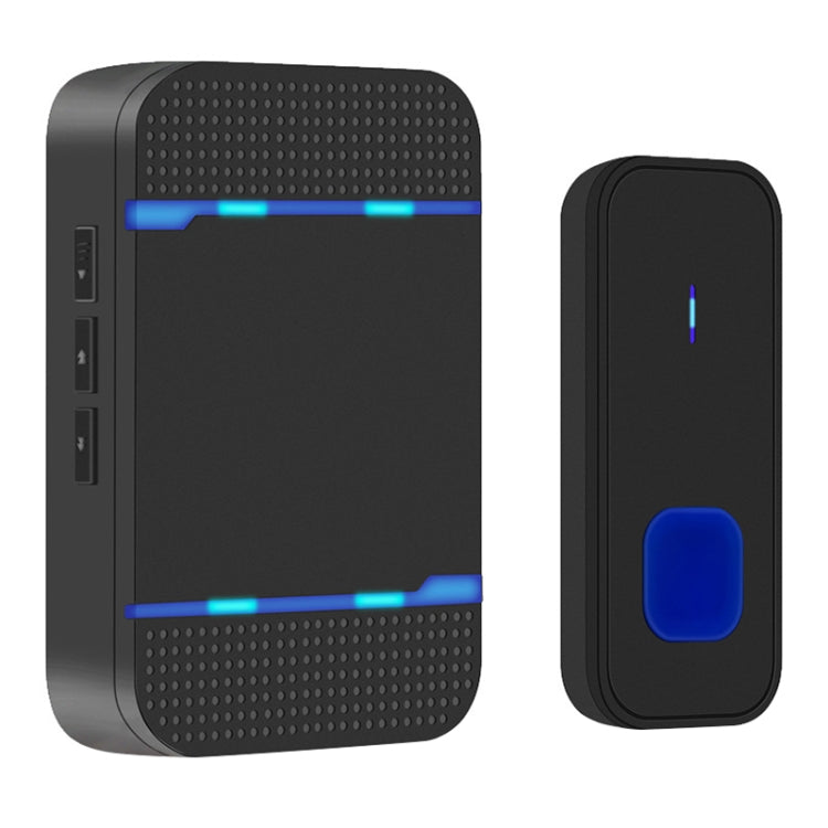 Récepteur de sonnette WiFi sans fil N15K-1T1-B 110 dB étanche IP55 à faible consommation d'énergie avec veilleuse, 53 options musicales, distance de réception : 300 m, N15K-1T1-B Blanc, N15K-1T1-B Noir